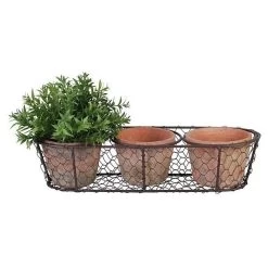 ESSCHERT DESIGN AT 3 Potjes In Draadmand