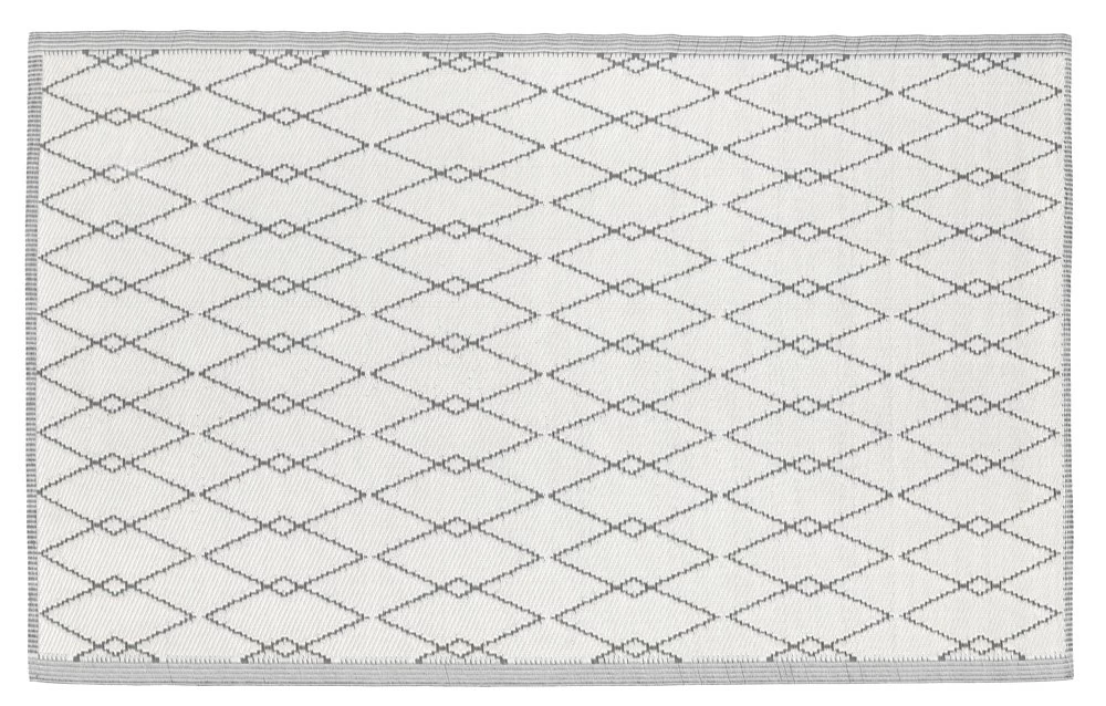 Buitenkleed MESH Dark Grey / White - 180 X 120 Cm 4 Buitenkleed MESH Dark Grey / White - 180 X 120 Cm - Afbeelding 2