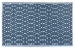 Buitenkleed MESH Royal Blue / White - 180 X 120 Cm