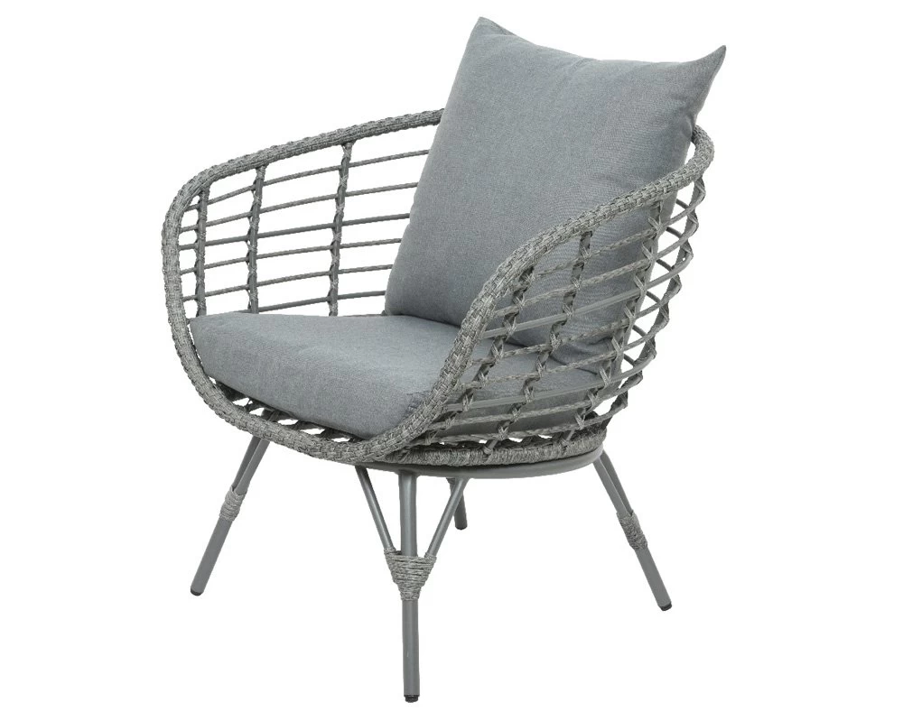 Evora Loungeset Grijs - 145 X 80 X 83 Cm 7 Evora Loungeset Grijs - 145 X 80 X 83 Cm - Afbeelding 5