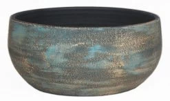 Floran Schaal Madeira D28 H13cm Blauw Goud