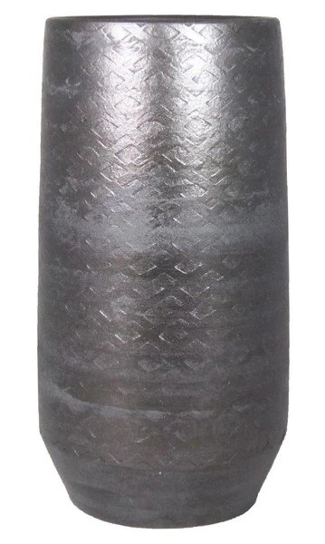 Floran Vaas Noor D21.5/24 H50cm Industrieel Zwart 3 Floran Vaas Noor D21.5/24 H50cm Industrieel Zwart