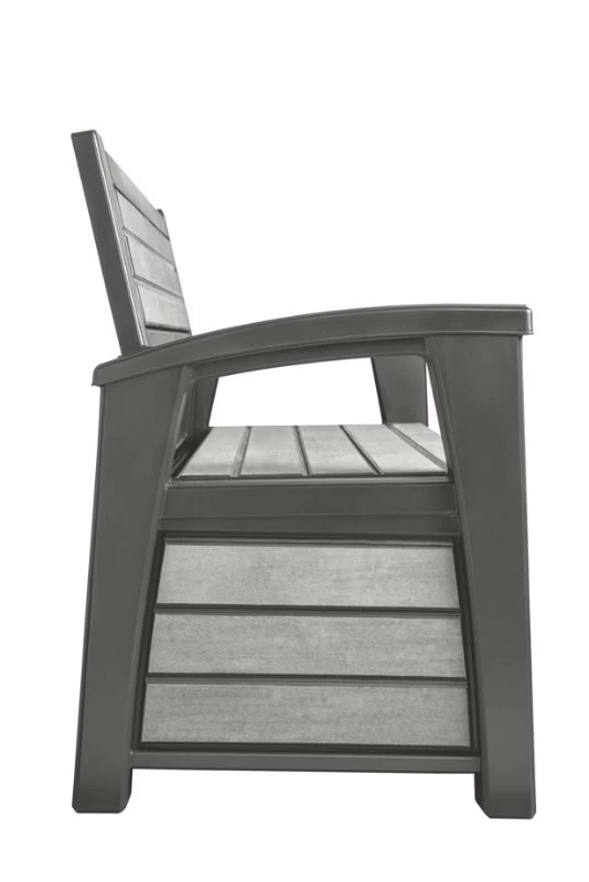 Keter Hudson Opbergbank 260L Grafiet 5 Keter Hudson Opbergbank 260L Grafiet - Afbeelding 3