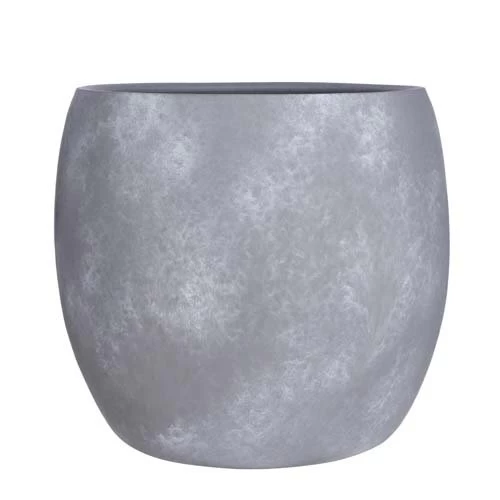 Lester Pot Rond L.grijs Stone - H35xd38cm 3 Lester Pot Rond L.grijs Stone - H35xd38cm