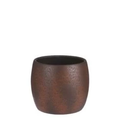 Lester Pot Rond Roest Stone - H22xd24cm