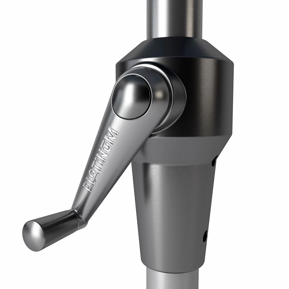 Platinum Middenstokparasol Riva Ø 250 Cm Lichtgrijs 5 Platinum Middenstokparasol Riva Ø 250 Cm Lichtgrijs - Afbeelding 3