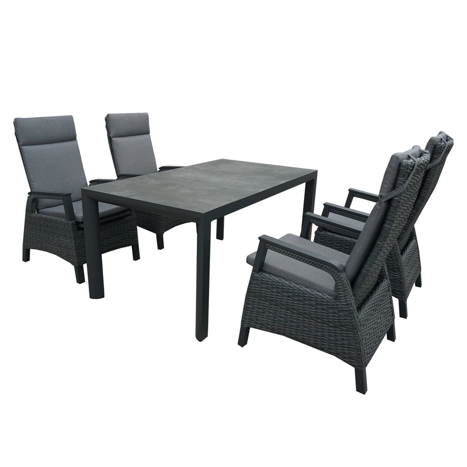 Royal Seasons FABIO DINING Tuinset Met 4 Stoelen 3 Royal Seasons FABIO DINING Tuinset Met 4 Stoelen