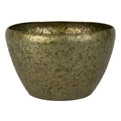 Schaal Metaal Antique Gold - Ø 33,5 X H 20 Cm