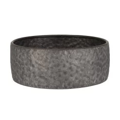 Schaal Metaal Antique Grey - Ø 30,5 X H 11,5 Cm